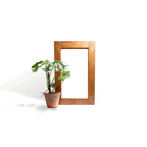 The Zamindar Grandeur Teak Mirror