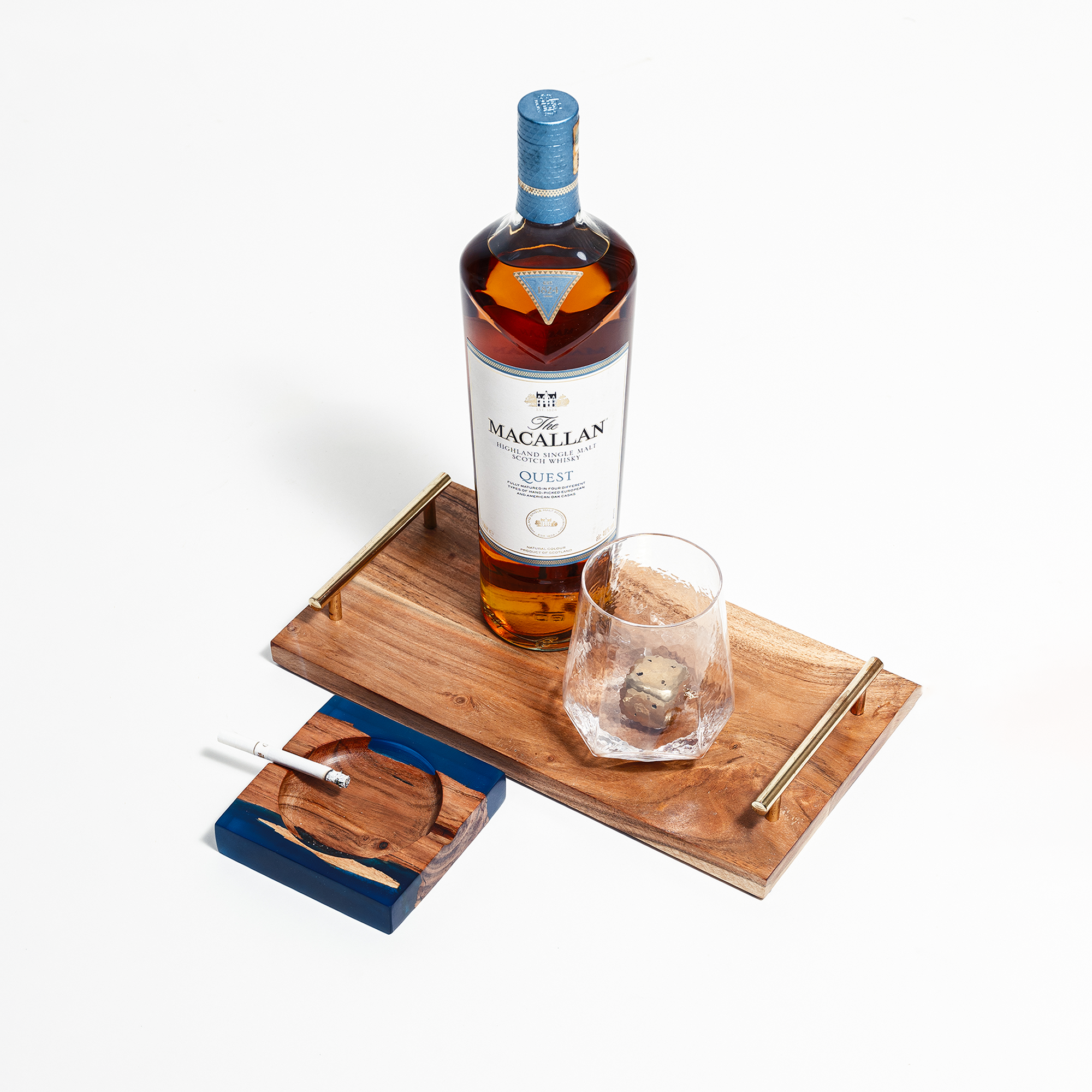 Brass Accent Charcuterie Board