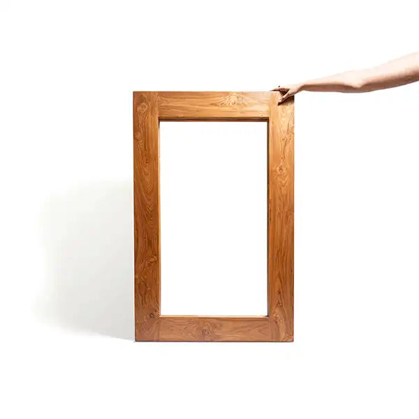 The Zamindar Grandeur Teak Mirror