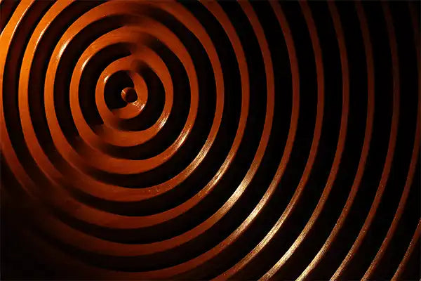 Ripples of Bengal: Sculpted Teak Wall Feature