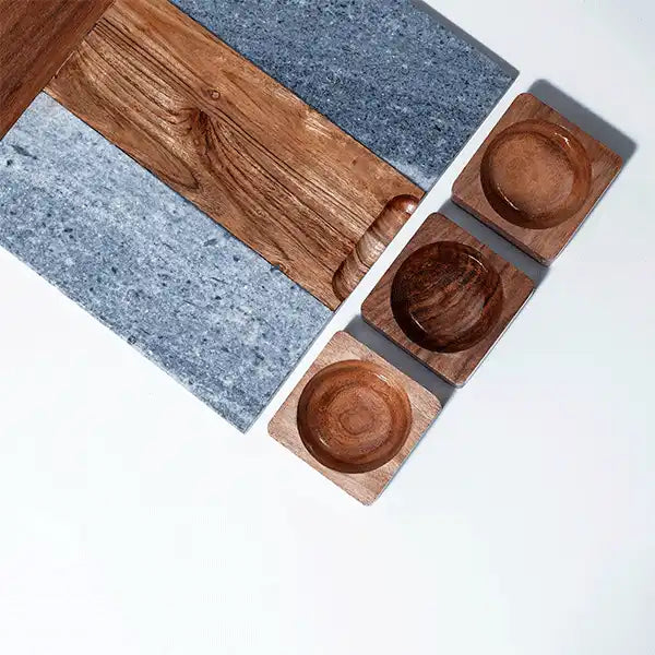 Utsav Mosaic Board (Tray & 3 Bowl set )