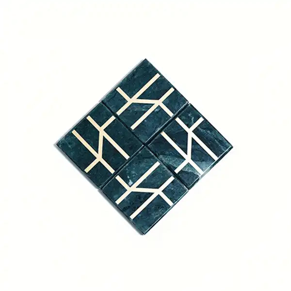 Emerald Vein Coasters (Set of 4)