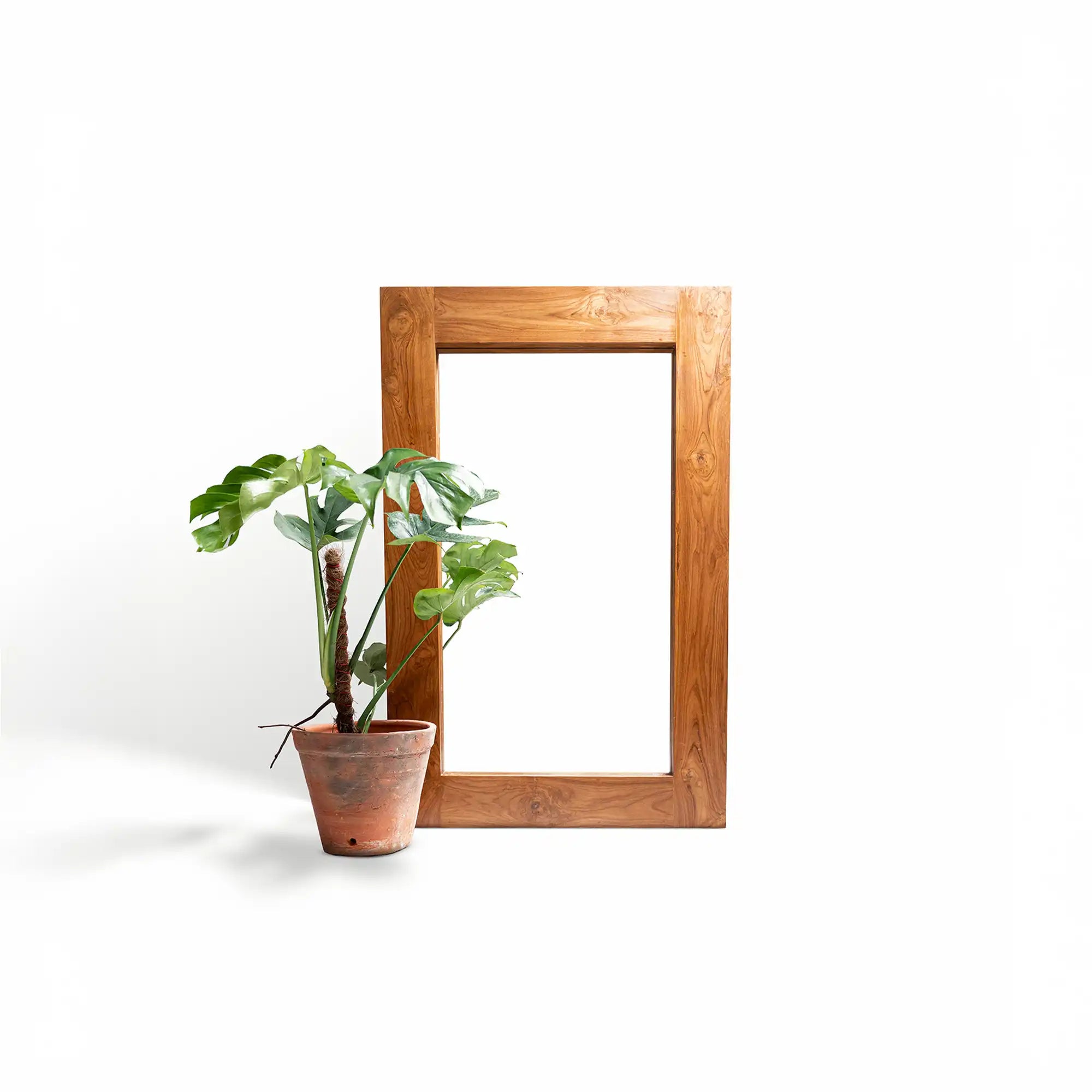 The Zamindar Grandeur Teak Mirror