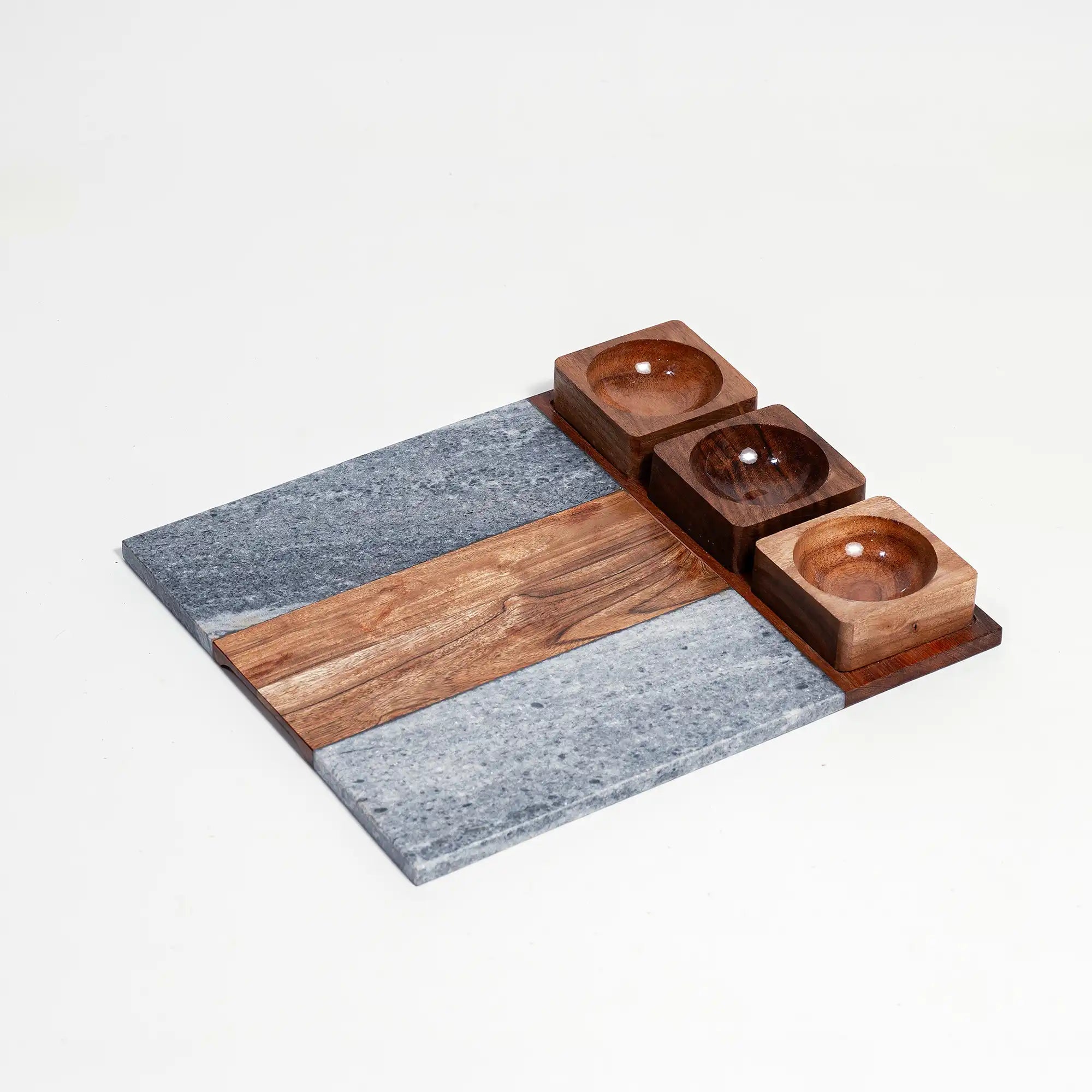 Utsav Mosaic Board (Tray & 3 Bowl set )