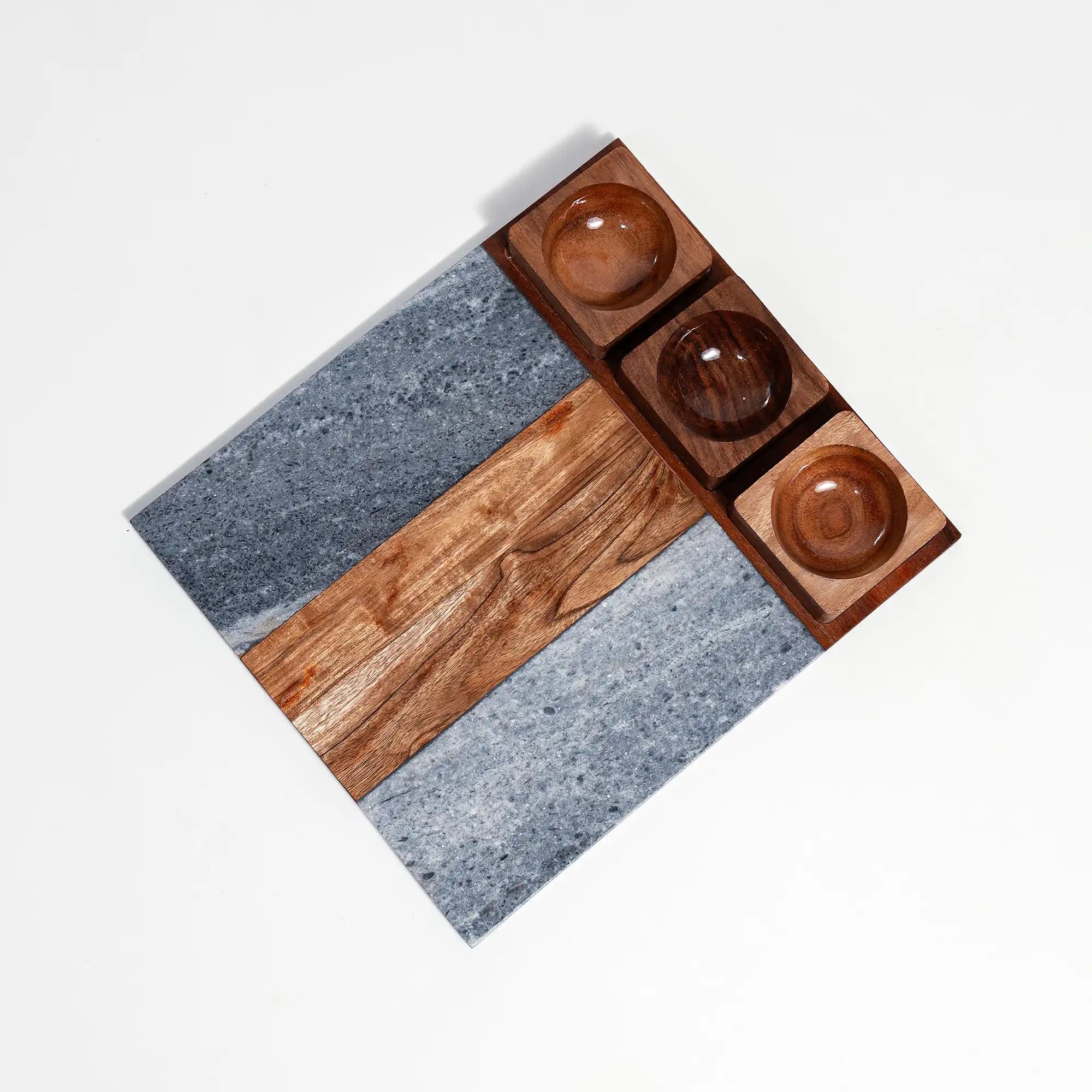 Utsav Mosaic Board (Tray & 3 Bowl set )